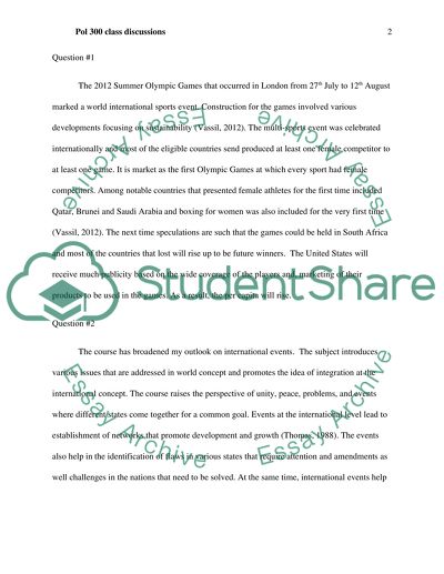 Stressful Life Events and The London 2012 Olympics