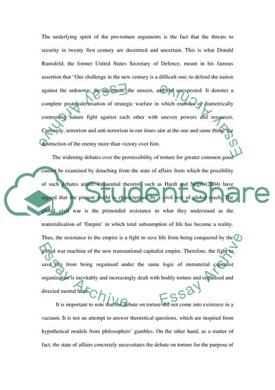 Is It Morally Permissible to Torture a Suspected Terrorist