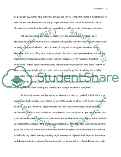 Honeybee Democracy by Thomas Seeley