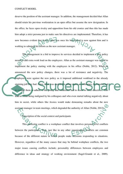 Conflict Management Model and Solutions