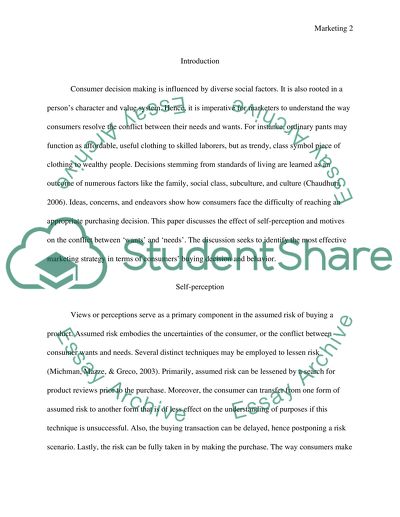 Choosing Between Wants and Needs