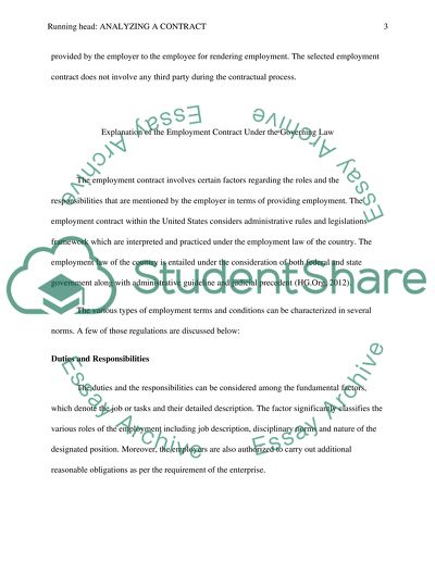 The Importance of the Employment Contract