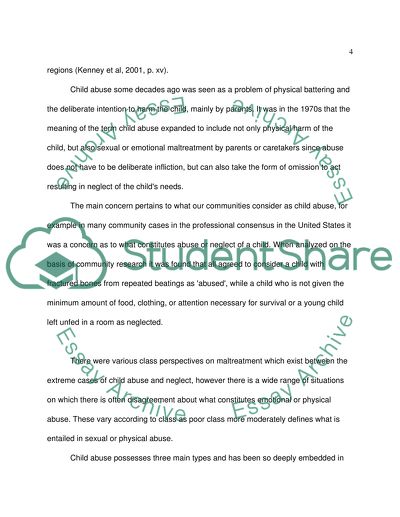 Poverty and Child Abuse