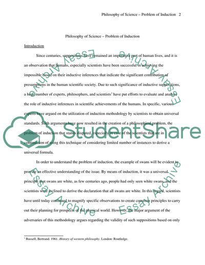 Philosophy of Science: Problem of Induction