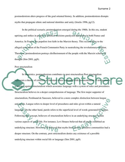 Postmodernism and Material Culture