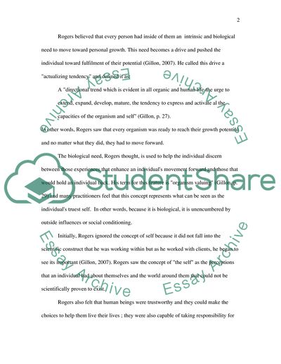 The Principles of Person-Centered Theory