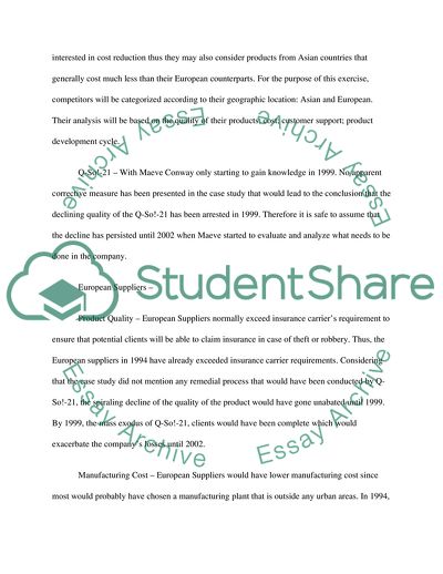 Competitor and Market Analysis