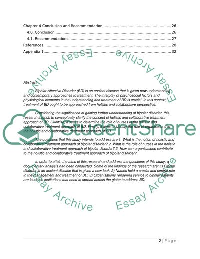 Holistic and Collaborative Treatment Approach