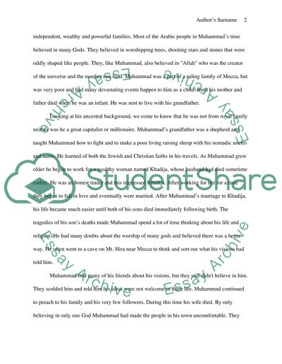 Prophet Muhammad (PBUH): The most important person in my life