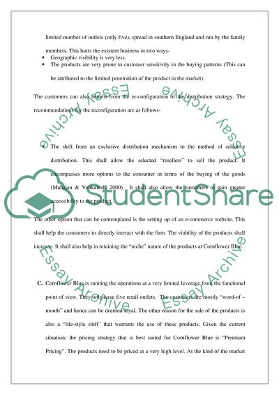 Cornfolower Blue Assignment