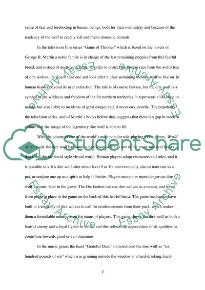 Legends of the Dire Wolf