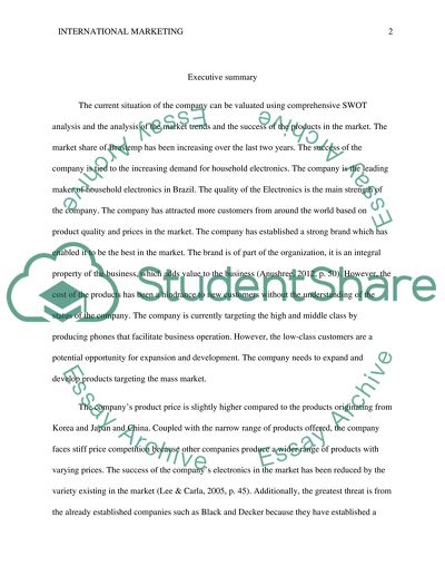 International Marketing - Brazil Country Notebook Term Project