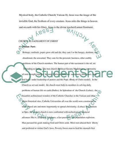 Christ as sacrament of God