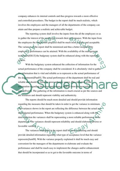 Charles Limited: Changes to the Reporting System