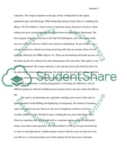 Drag Boat Racing Sports