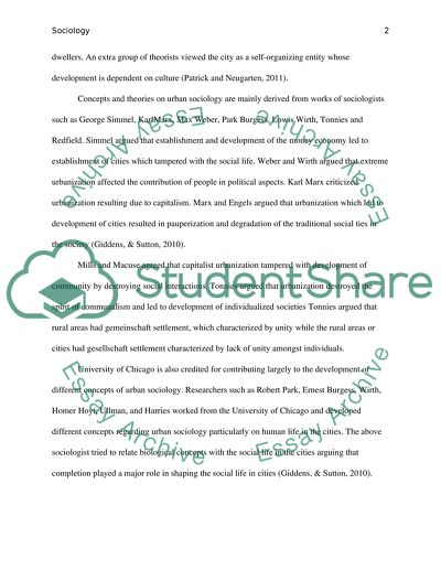 Concepts and Theories of the Academic Discussion of the City