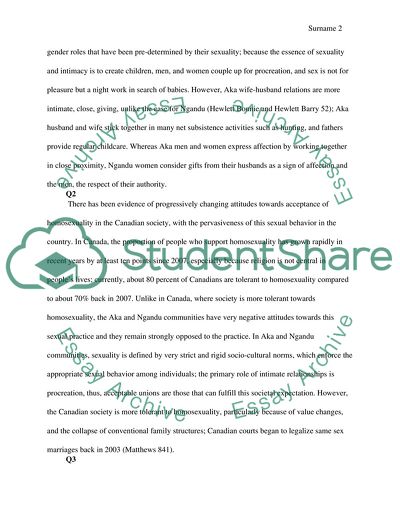 The Introduction and Pervasiveness of Homosexuality