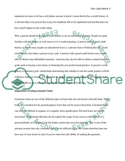 Personal Financial Planning - Importance of Good Credit and Retirement Plan