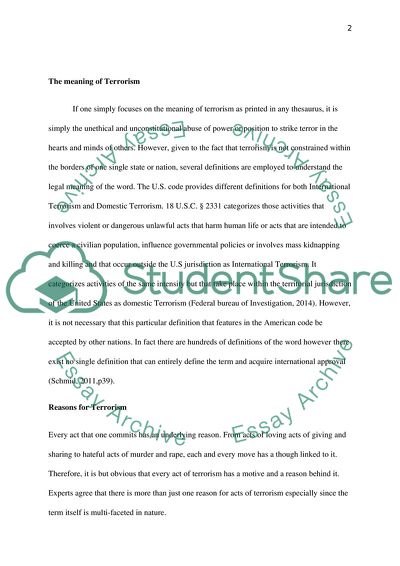 How Should the World Stop Terrorism