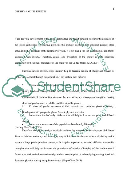Obesity and Its Effects