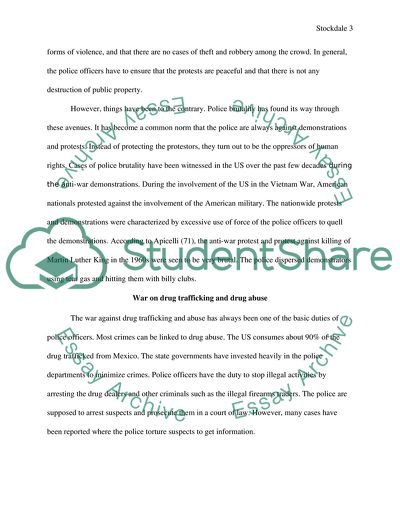 Police Brutality, Mass Demonstrations and Public Rallies