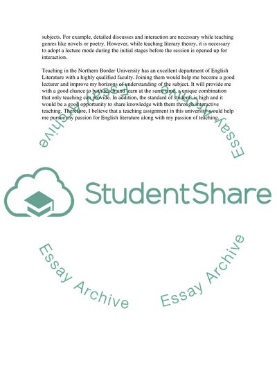 Statement of purpose