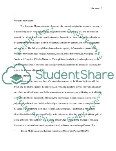 Art History - Romanticism