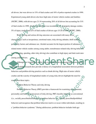 The Problem of Young Driver Safety