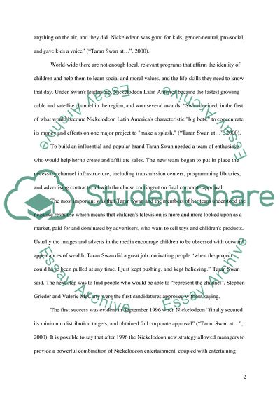 Taran Swan At Nickelodeon Latin America