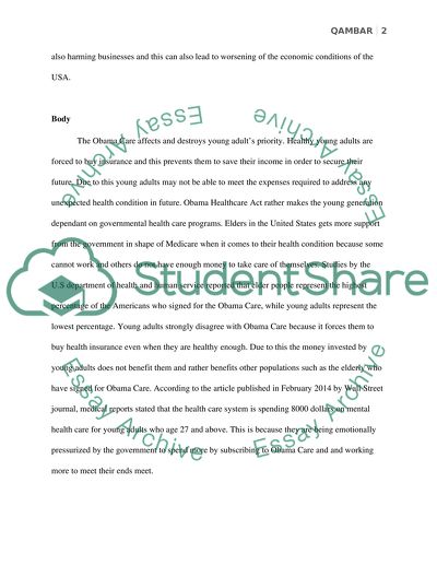 Obama Care and the Affordable Care Act