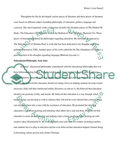 Life of Desiderius Erasmus Roterodamus