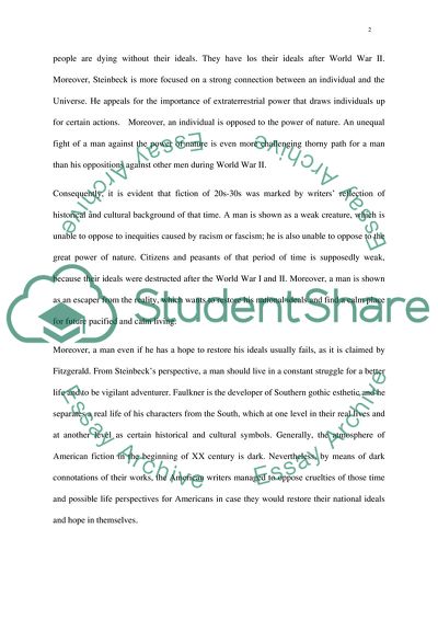 The Peculiarities of Fiction of the 20s-30s