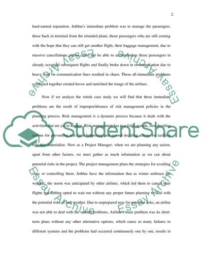 Project Management and Risk