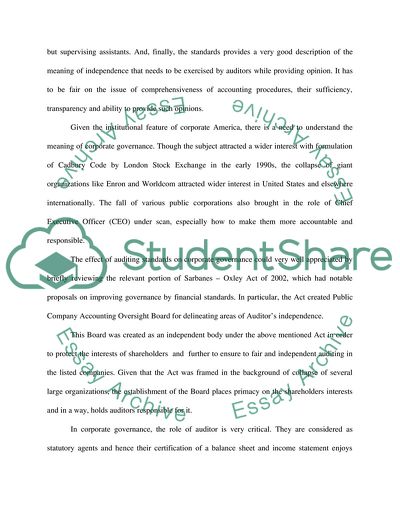 Generally Accepted Auditing Standards (GAAS)