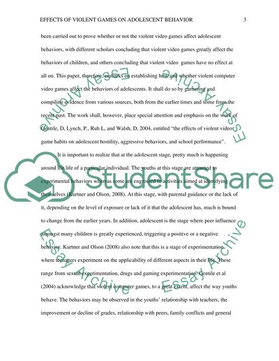 The Effects of Violent Video Games on Adolescent Behavior