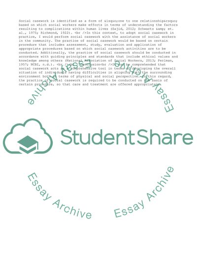 Theory and Practice of Social Case Work