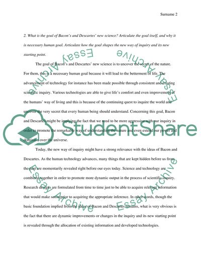 The New Science of Bacon and Descartes