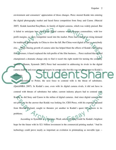 Managing Eastman Kodaks New Environment