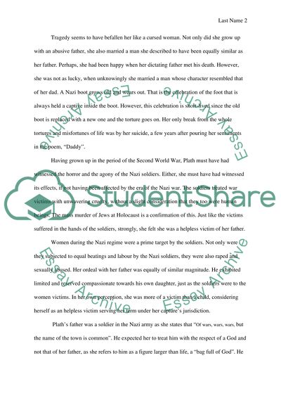 Why use Nazi Theme in the Poem