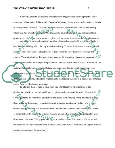 Todays and Tomorrows Travel