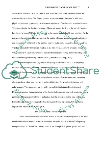 Activity of United Healthcare Organization in America