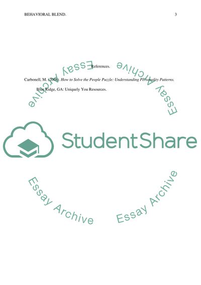 Behavioral Blends That Push for Perfection