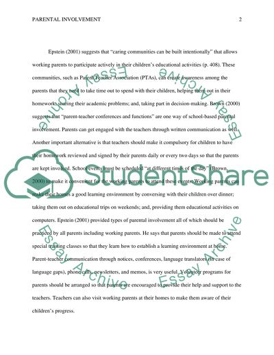 Impact of parental involvement on academic achievement thesis in philippines image