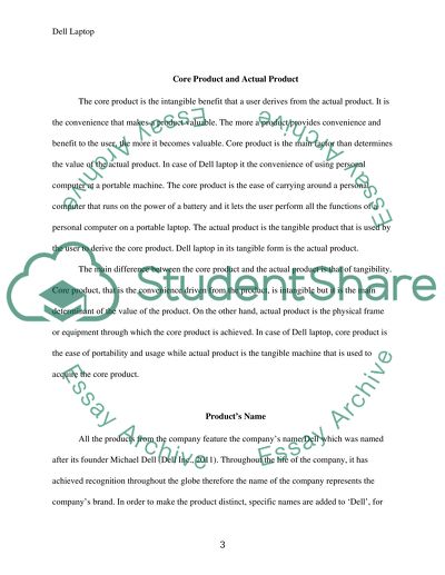 Assignment on dell company image