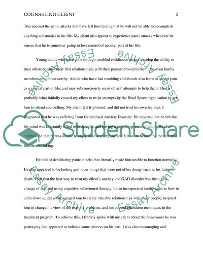 Treated Counseling Client Analysis