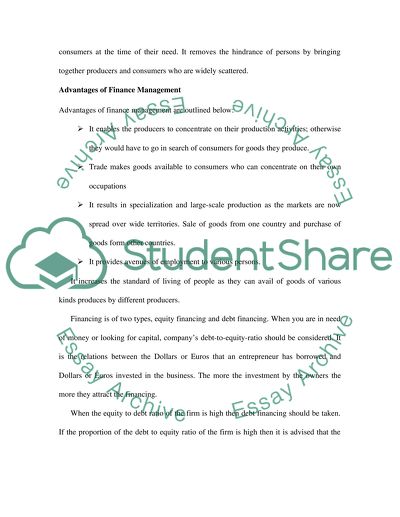Financial Resource Management