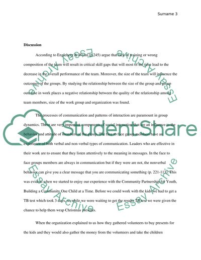 Speech Final about our last group project