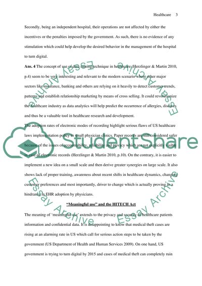 Connectivity in Health Care