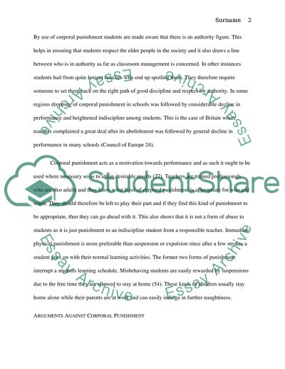 School corporal punishment