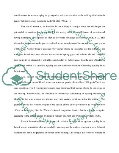 Should Women be Allowed in Combat